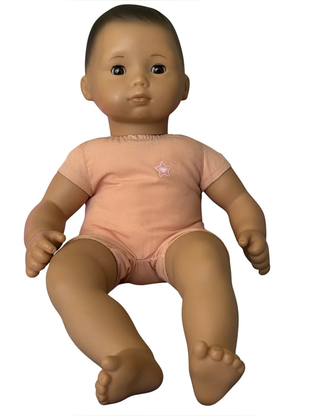 American Girl bitty baby Inspired Pink & Purple Baby Doll with Tulle Dress